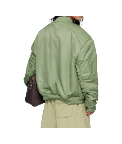 Lu'u Dan Unibomber Long-sleeved Pullover In Green