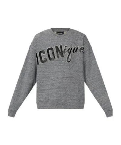 Dsquared2 Long-sleeved Sweatshirt In Gray