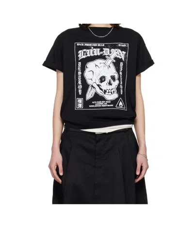 Lu'u Dan Box Neck T-shirt In Black