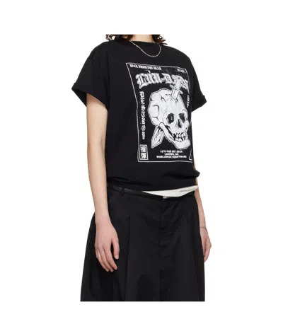Lu'u Dan Box Neck T-shirt In Black