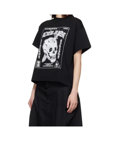 Lu'u Dan Box Neck T-shirt In Black