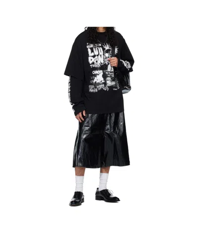 Lu'u Dan Double Deck Crew Neck T-shirt In Black