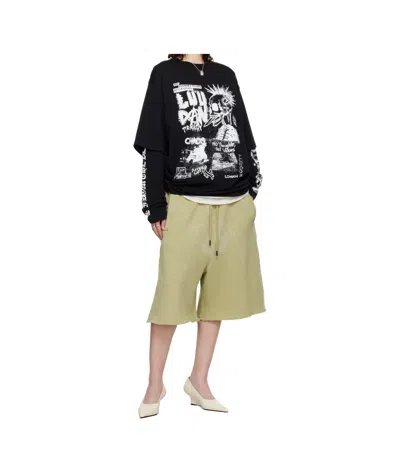 Lu'u Dan Double Deck Crew Neck T-shirt In Black