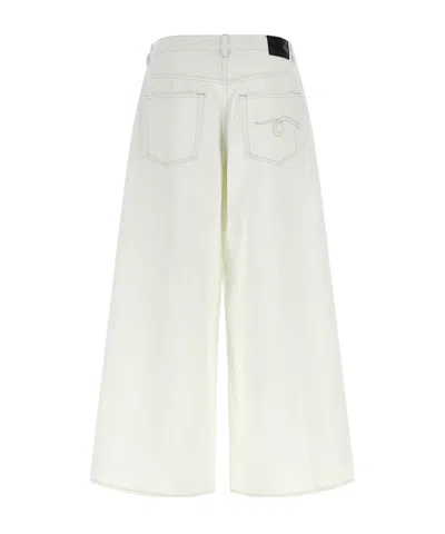R13 Belt Loop Jeans In White
