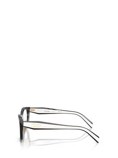 Prada Eyewear Rectangle Frame Glasses In Black