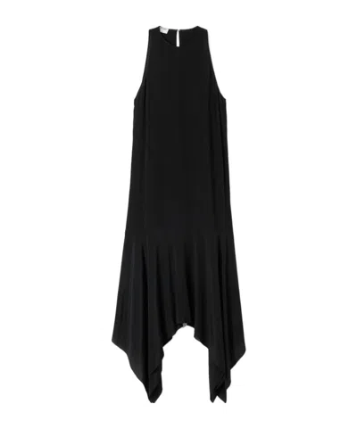 Filippa K Midi Dress Scarf Hem In Black