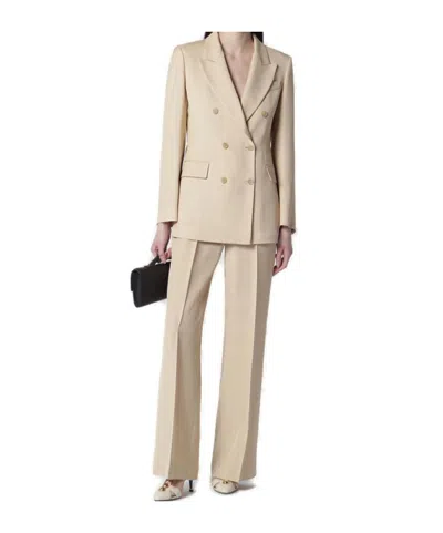 P.a.r.o.s.h . Double-breasted Corduroy Tailored Blazer In Neutral