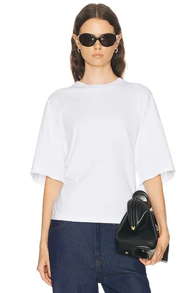 Agolde Ellery Cinched Back Tee In White