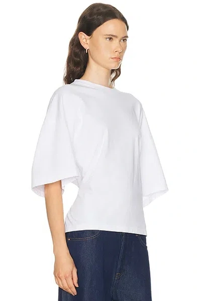 Agolde Ellery Cinched Back Tee In White