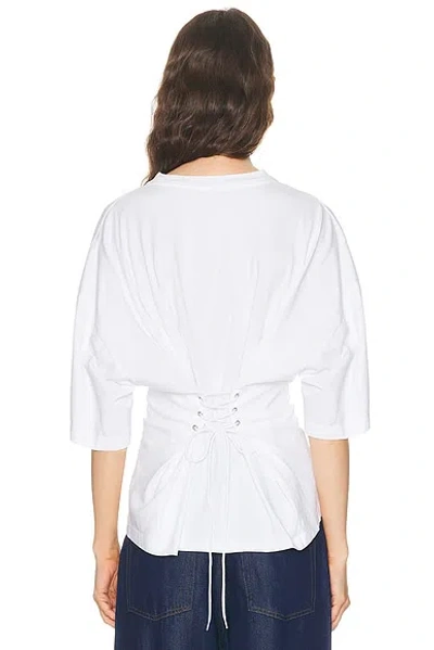 Agolde Ellery Cinched Back Tee In White