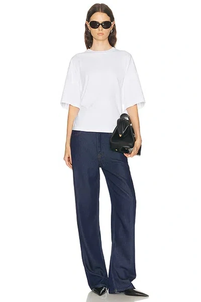 Agolde Ellery Cinched Back Tee In White