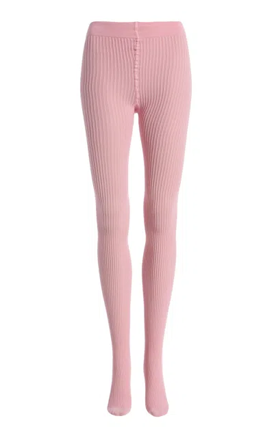 Swedish Stockings Zoe Ribbed Leggings In Pink