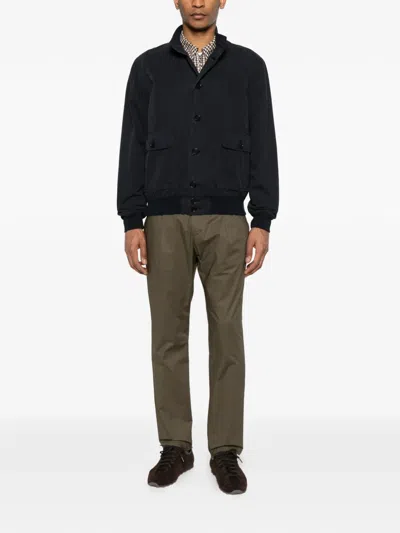 Aspesi Button Pocket Jacket In Blue