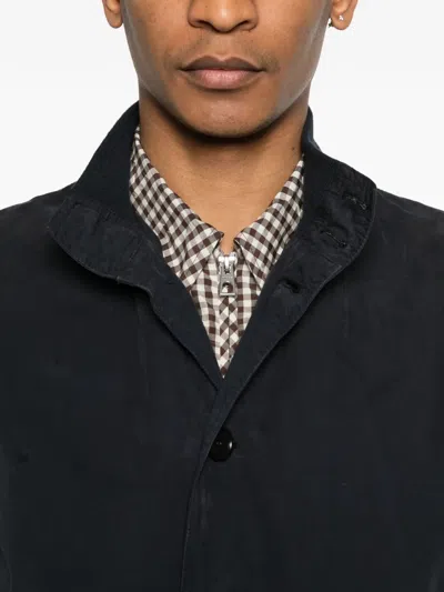 Aspesi Button Pocket Jacket In Blue