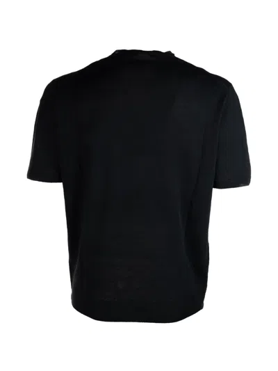 Corneliani Fine-knit T-shirt In Black