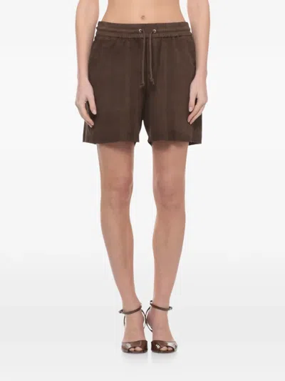 P.a.r.o.s.h Drawstring Shorts In Brown