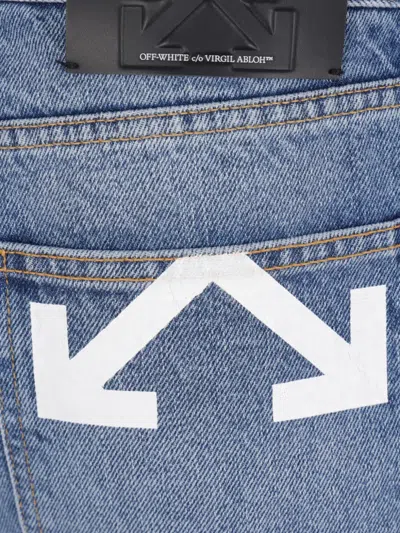 Off-white Half Arrow Jeans In Blue