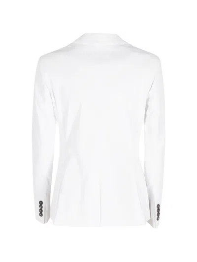 Rrd Flap-pocket Single-breasted Blazer In White
