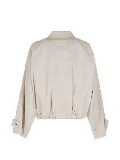 Isabelle Blanche Flap-pocket Jacket In Neutral