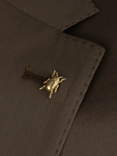 Corneliani Single-breasted Blazer In Green