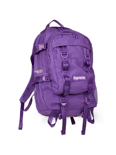 Supreme Logo-detail Backpack In Purple