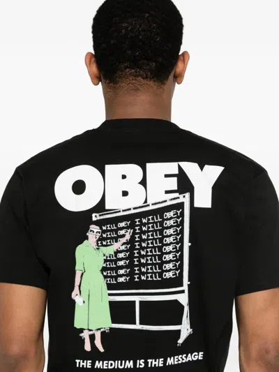 Obey Logo T-shirt In Multi