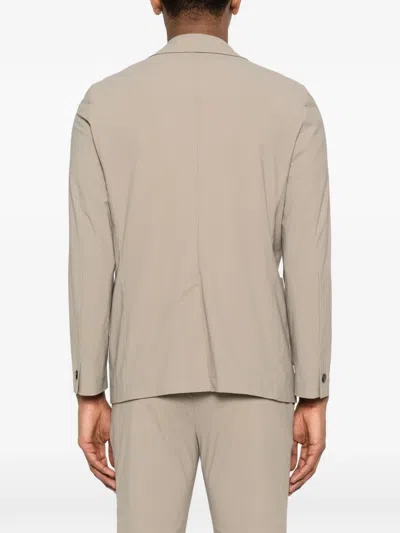 Distretto 12 Active Single-breasted Patch-pocket Jacket In Brown