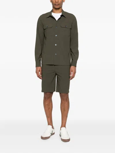 Distretto 12 Drawstring Cargo Shorts In Green