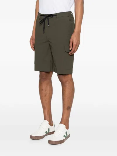 Distretto 12 Drawstring Cargo Shorts In Green