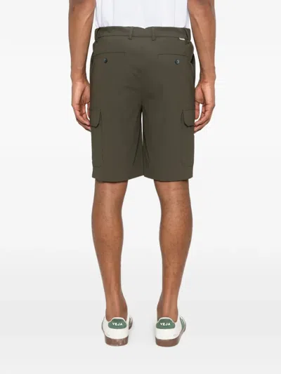 Distretto 12 Drawstring Cargo Shorts In Green