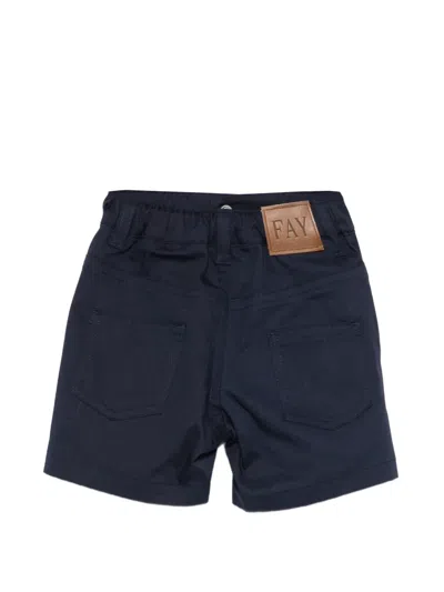 Fay Elasticated Shorts In Blue