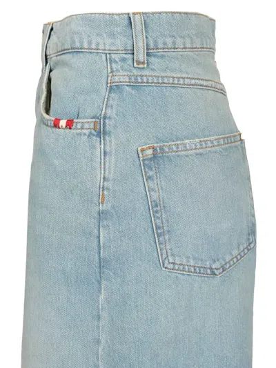 Amish Belt-loop Buttoned Shorts In Blue