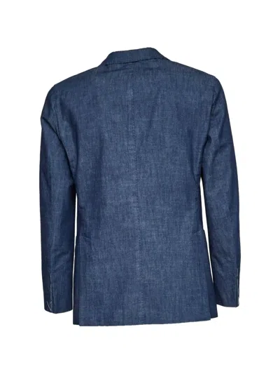 Boglioli Buttoned Blazer In Blue