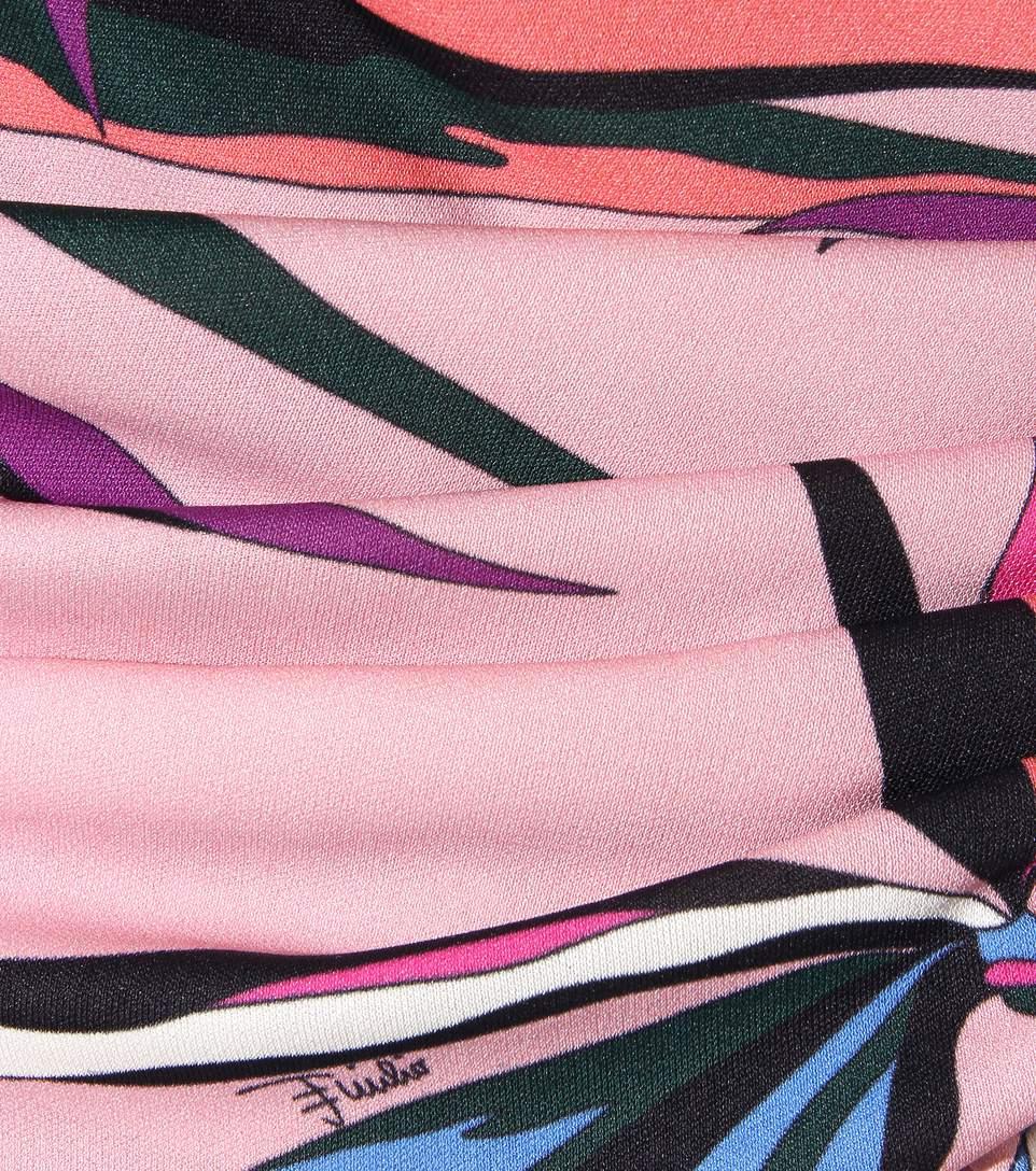 Emilio Pucci Printed Silk-blend Dress In Rosa | ModeSens