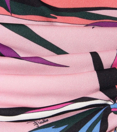 Shop Emilio Pucci Printed Silk-blend Dress