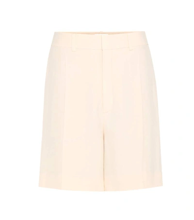 Chloé Embroidered Trim Tailored Shorts In Pink