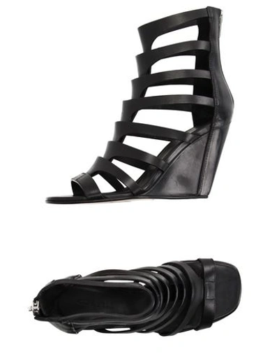 Shop Rick Owens Sandals In Black