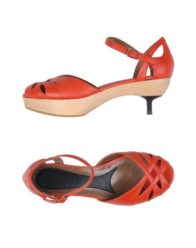 Marni Sandals In 红色