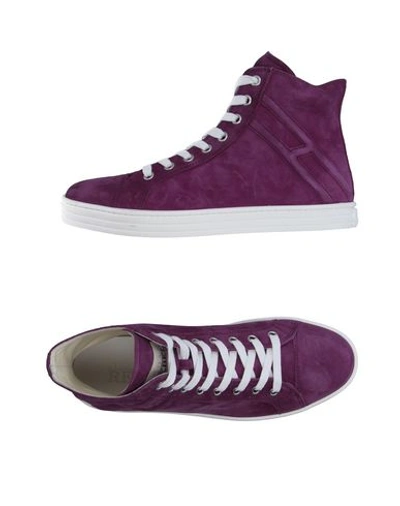 Hogan Rebel Sneakers In Mauve