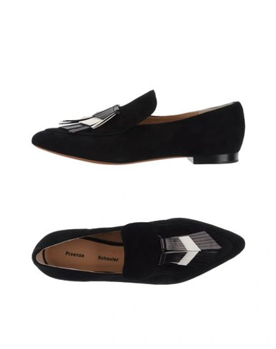 Shop Proenza Schouler Loafers In ブラック