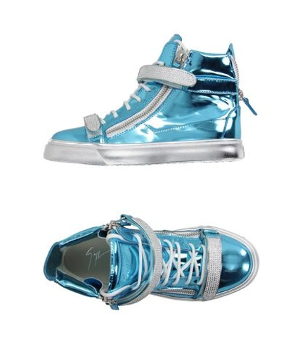 Giuseppe Zanotti Sneakers In Turquoise