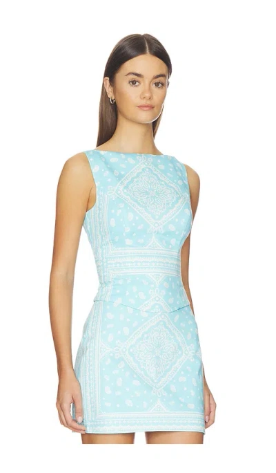 Amanda Uprichard Ines Top In Blue