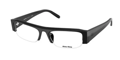 Miu Miu 54mm Rectangular Sunglasses In Orange