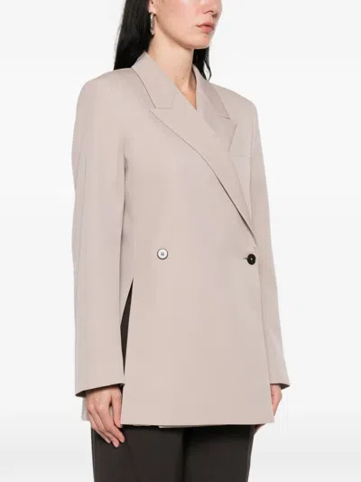 Jil Sander Double-breasted Jacket In Gray