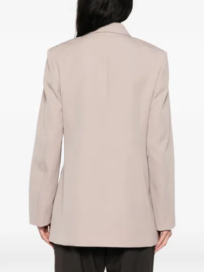 Jil Sander Double-breasted Jacket In Gray