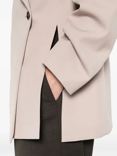 Jil Sander Double-breasted Jacket In Gray