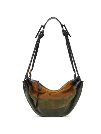 Isabel Marant Womens Multicolor Khaki Maia Medium Suede Shoulder Bag