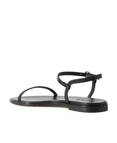 Aeyde Nettie Leather Ankle-strap Sandals In Black