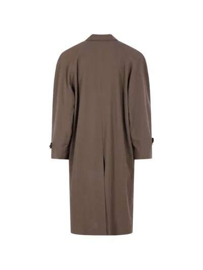 Magliano Buttoned Coat In Brown