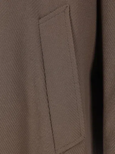 Magliano Buttoned Coat In Brown